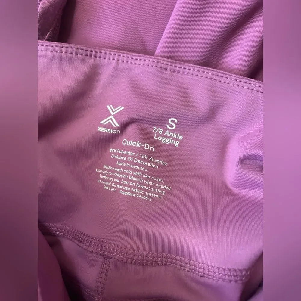 Xersion Yoga/athletic pants size small purple